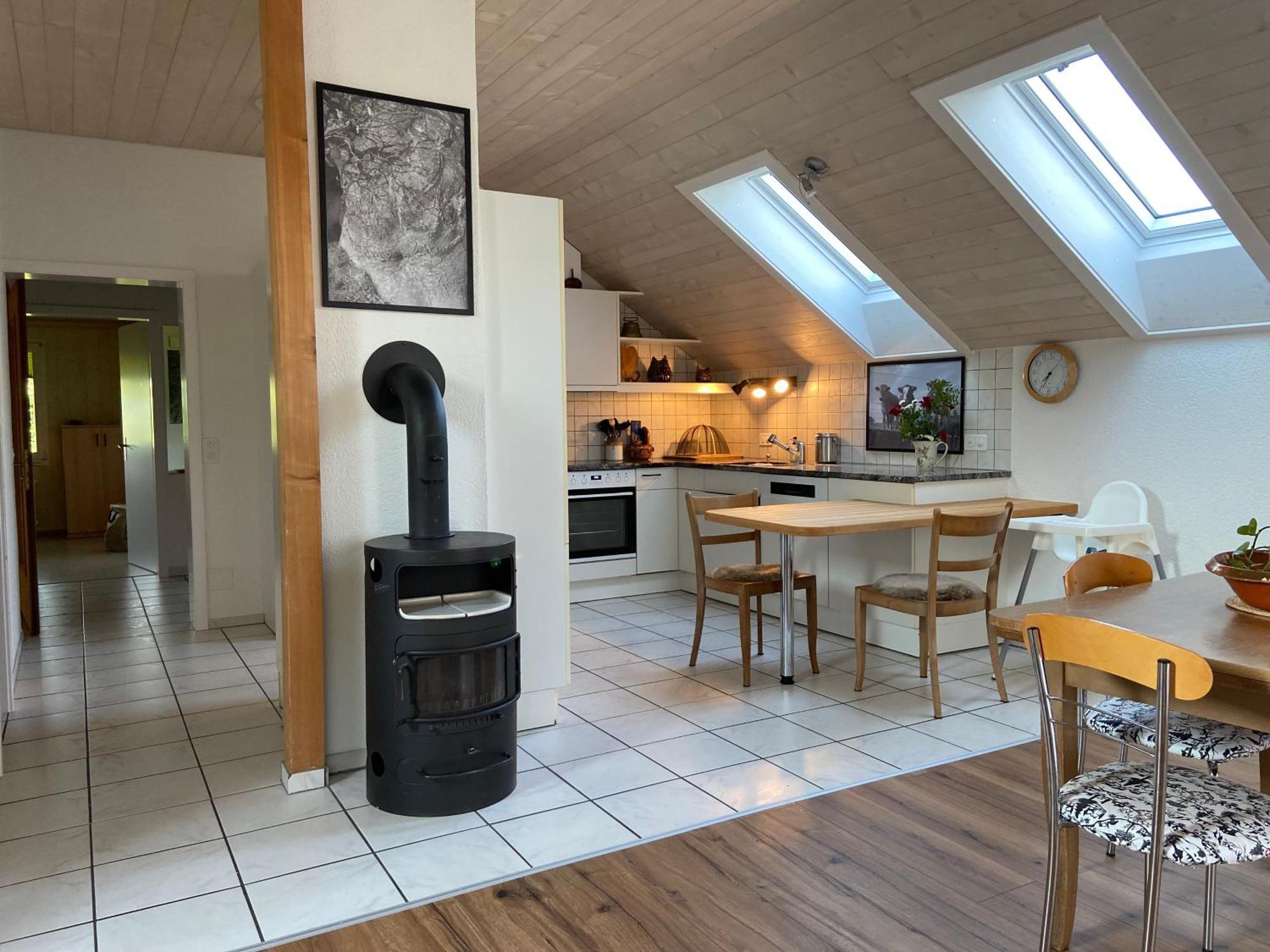 Naturnahe Familienwohnung Ruschegg Extérieur photo